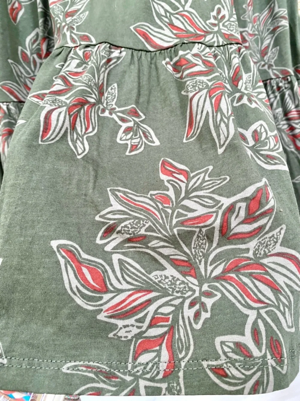 Farmhouse/cottagecore boho tired dress w prairie Country vibe - Picture 5 of 11